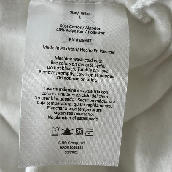 Chemistry Womens Mountain Time White Sweatshirt Long Sleeves Crew Neck Large NEW - Picture 5 of 6